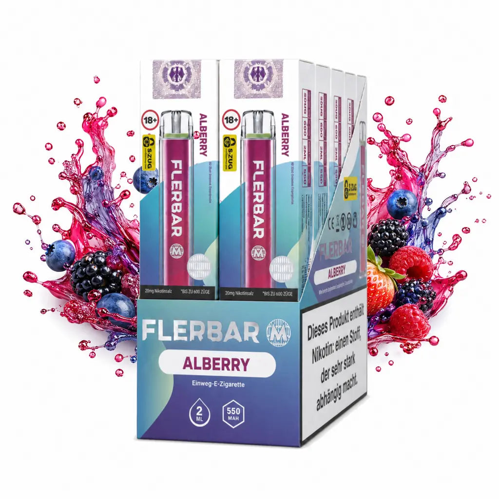 FLERBAR 600 Alberry 10er Pack – 20 mg/ml – 600 Züge