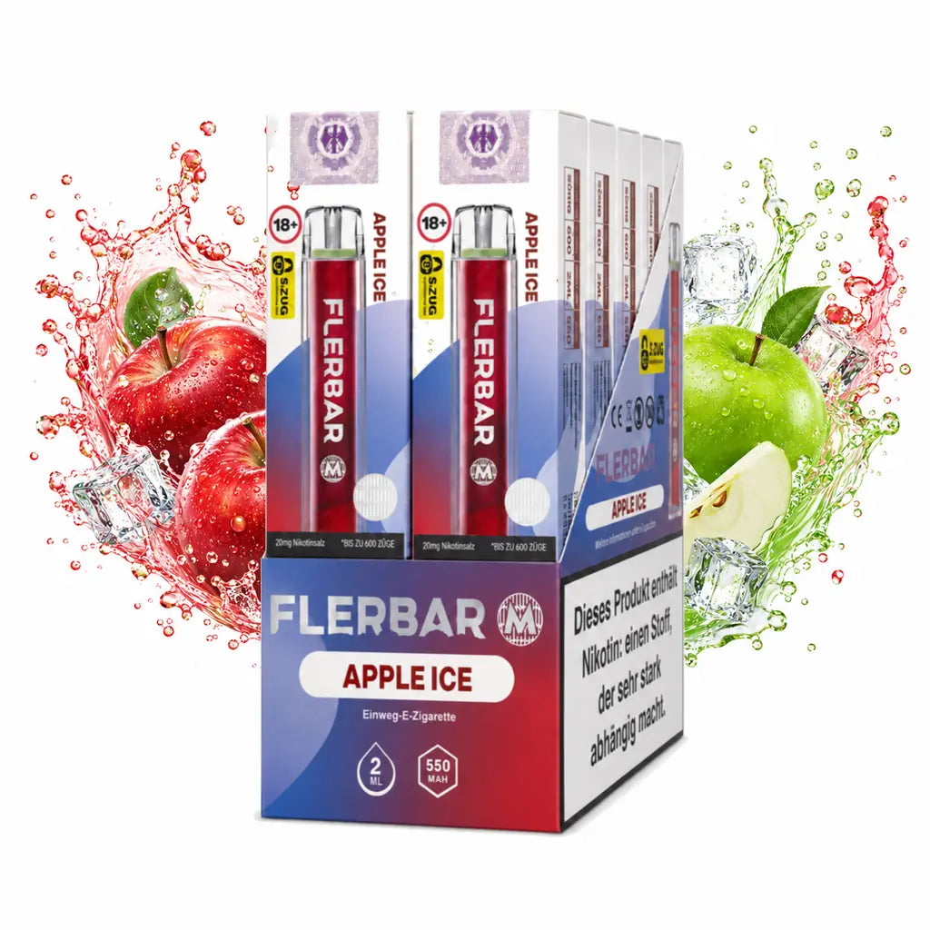 FLERBAR 600 Apple Ice 10er Pack – 20 mg/ml – 600 Züge