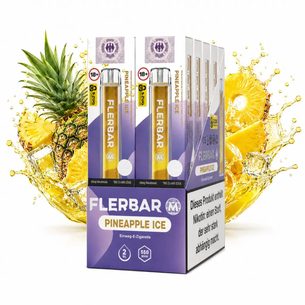 FLERBAR 600 Pineapple Ice 10er Pack – 20 mg/ml – 600 Züge