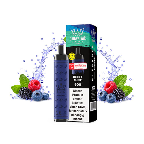 AL FAKHER Crown Bar 600 Berry Mint 20 mg/ml