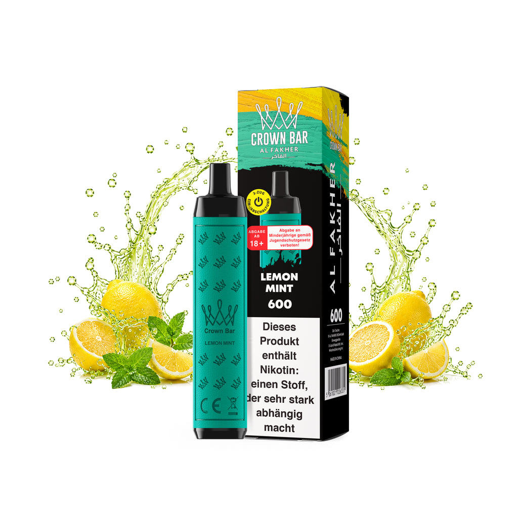 AL FAKHER Crown Bar 600 Lemon Mint 20 mg/ml