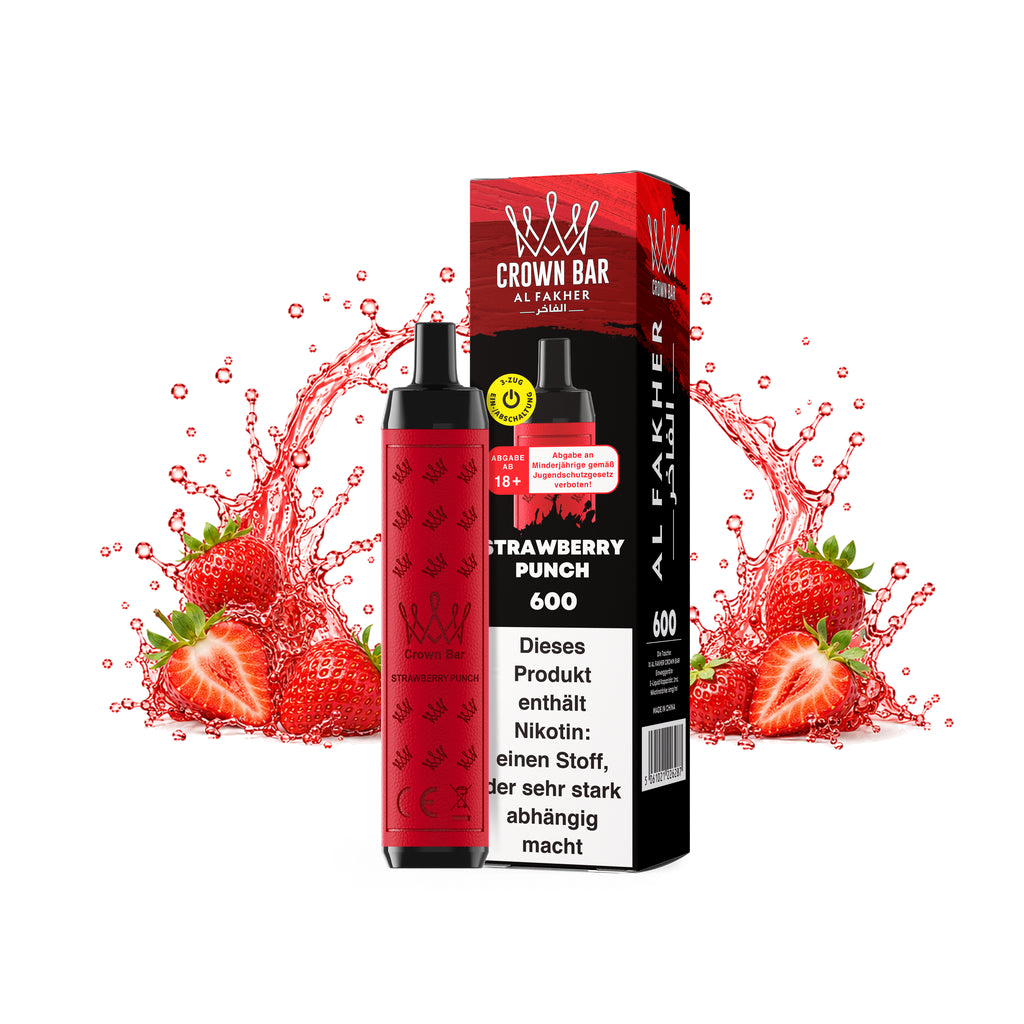 AL FAKHER Crown Bar 600 Strawberry Punch 20 mg/ml