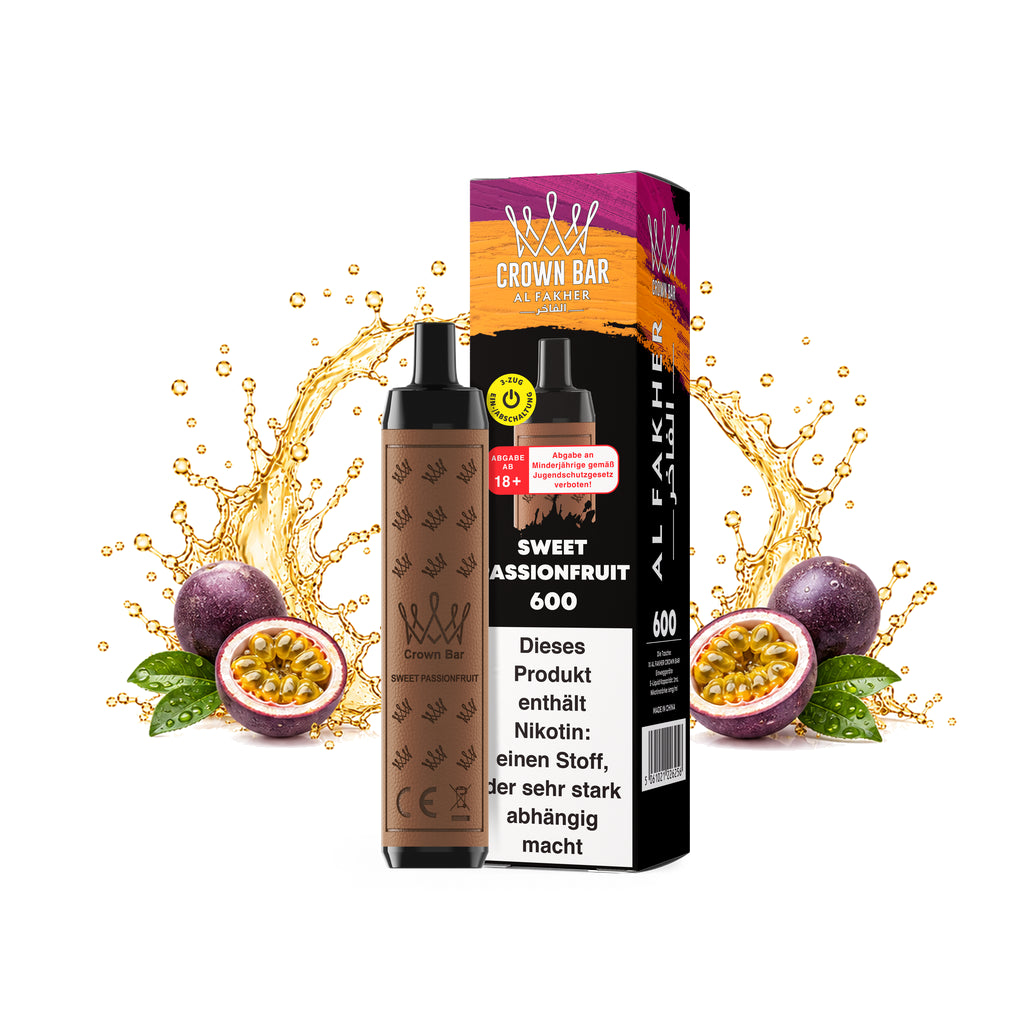 AL FAKHER Crown Bar 600 Sweet Passionfruit 20 mg/ml