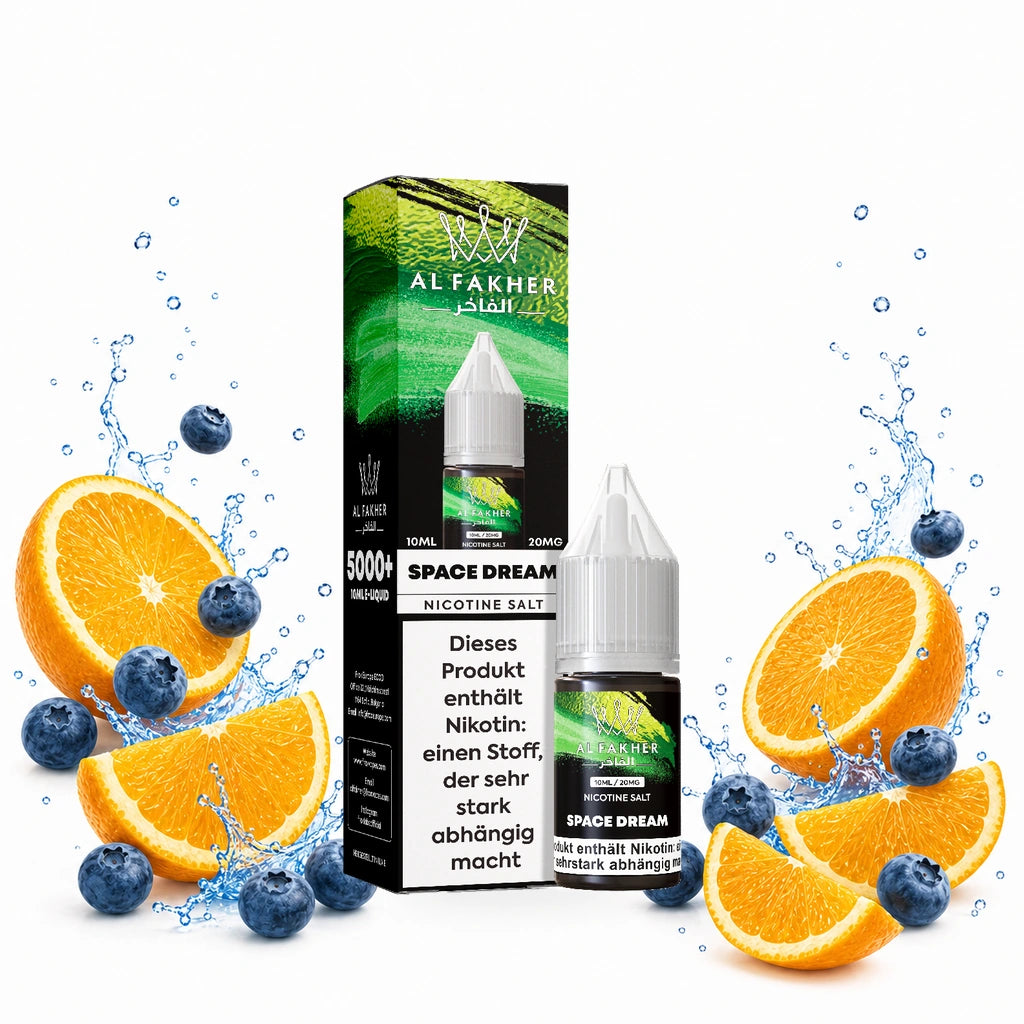 AL FAKHER Space Dream 20 mg/ml – Verpackung und 10-ml-Flasche