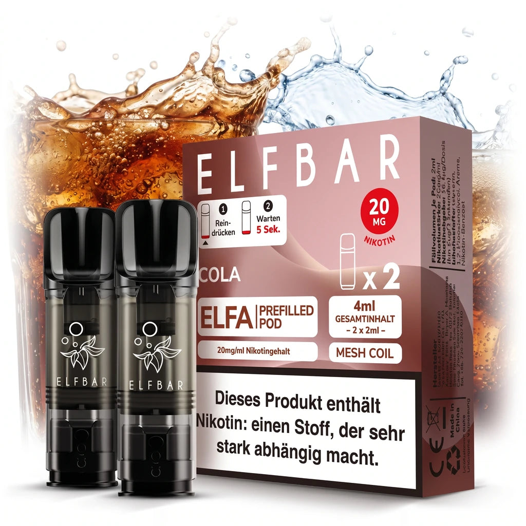 ELFBAR ELFA Prefilled Pods – Cola – 20 mg/ml – 2er-Pack