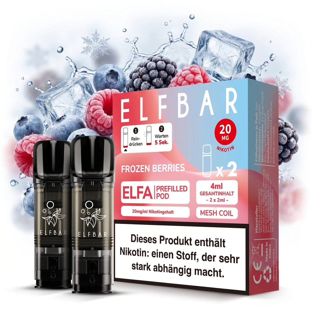 ELFBAR ELFA Prefilled Pods – Frozen Berries – 20 mg/ml – 2er-Pack