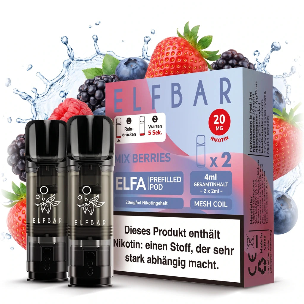 ELFBAR ELFA Prefilled Pods – Mix Berries – 20 mg/ml – 2er-Pack