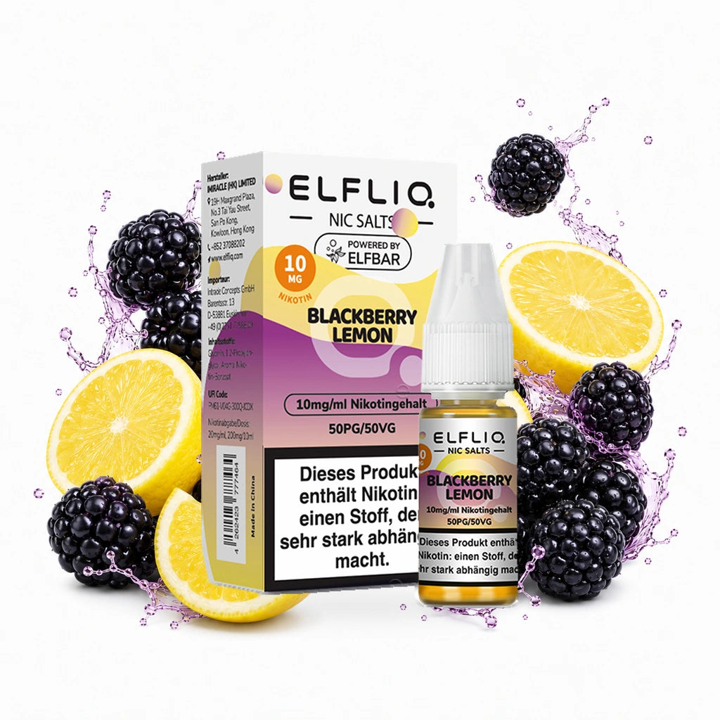 ELFBAR ELFLIQ Blackberry Lemon 10 mg/ml – 10 ml Nikotinsalz-Liquid