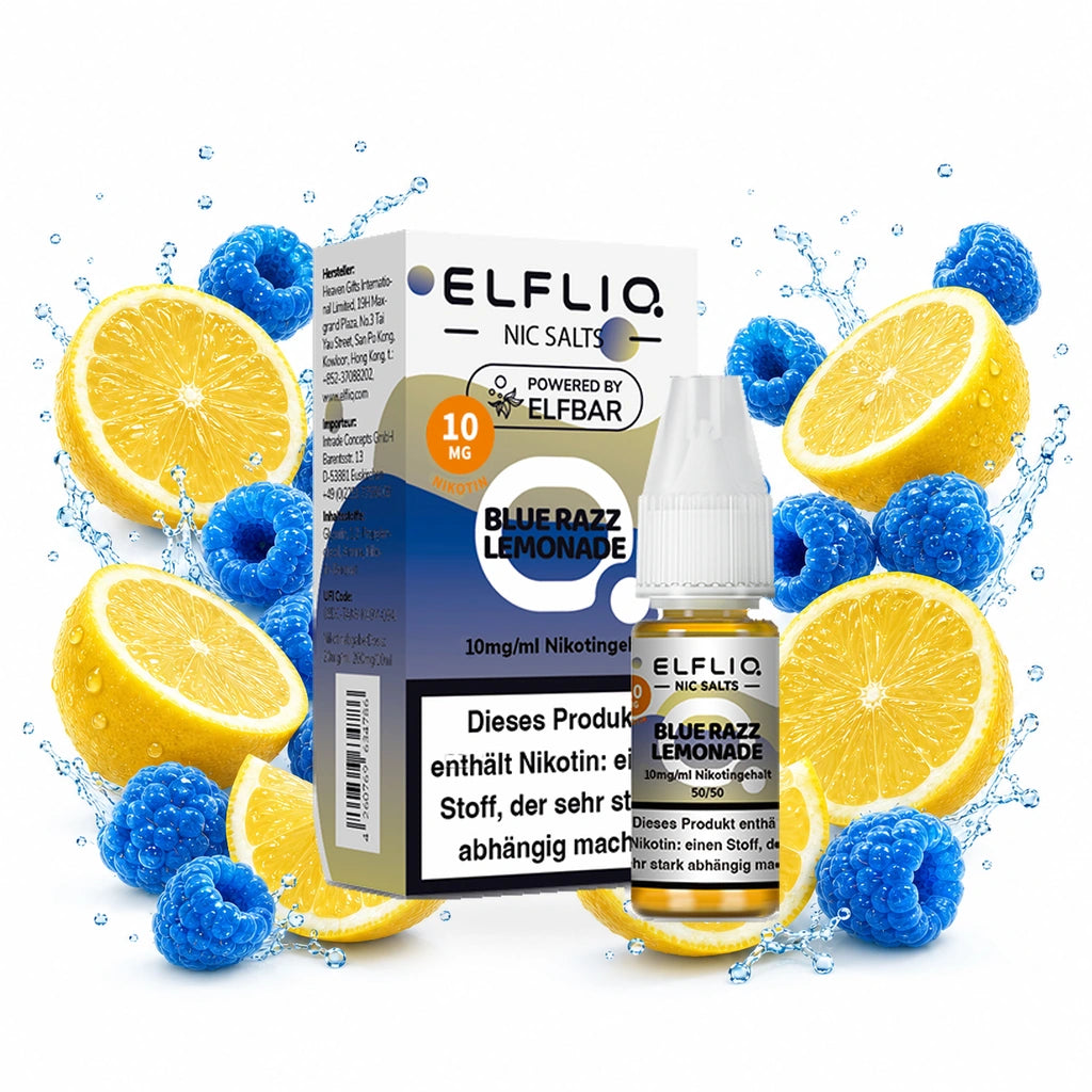 ELFBAR ELFLIQ Blue Razz Lemonade 10 mg/ml – 10 ml Nikotinsalz-Liquid
