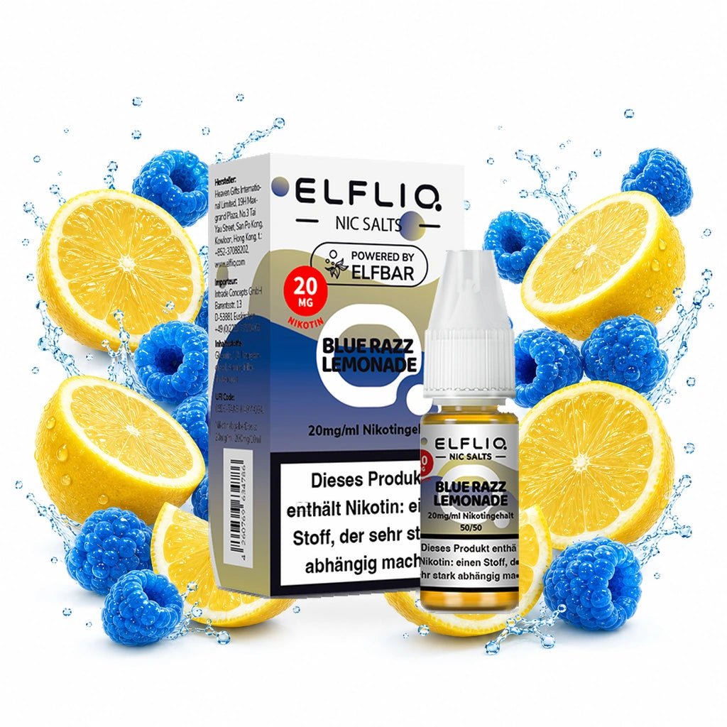 ELFBAR ELFLIQ Blue Razz Lemonade 20 mg/ml – 10 ml Nikotinsalz-Liquid