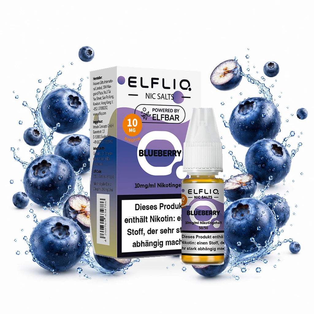ELFBAR ELFLIQ Blueberry 10 mg/ml – 10 ml Nikotinsalz-Liquid