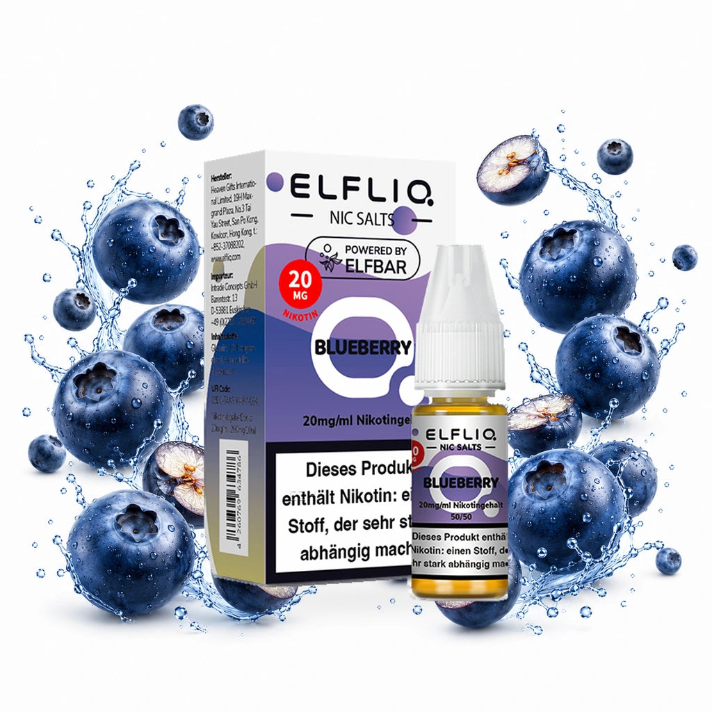 ELFBAR ELFLIQ Blueberry 20 mg/ml – 10 ml Nikotinsalz-Liquid