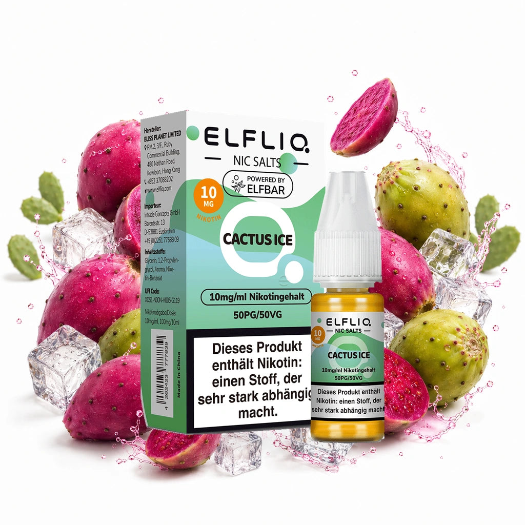 ELFBAR ELFLIQ Cactus Ice 10 mg/ml – 10 ml Nikotinsalz-Liquid