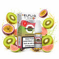 ELFBAR ELFLIQ Kiwi Passion Fruit Guava 20 mg/ml – Verpackung und 10-ml-Flasche
