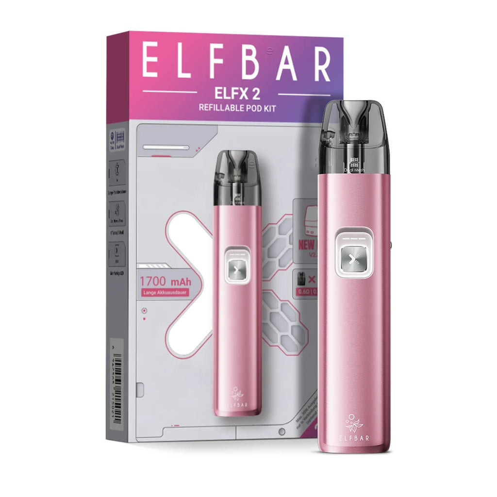 ELFBAR ELFX 2 Kit – Berry Pink – 1700 mAh – Ansicht 2