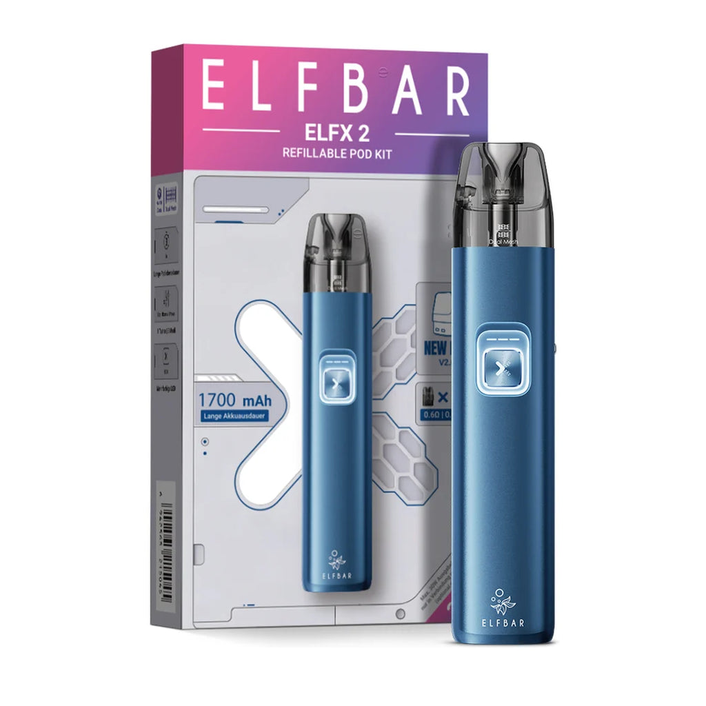 ELFBAR ELFX 2 Kit – Ocean Blue – 1700 mAh – Ansicht 2