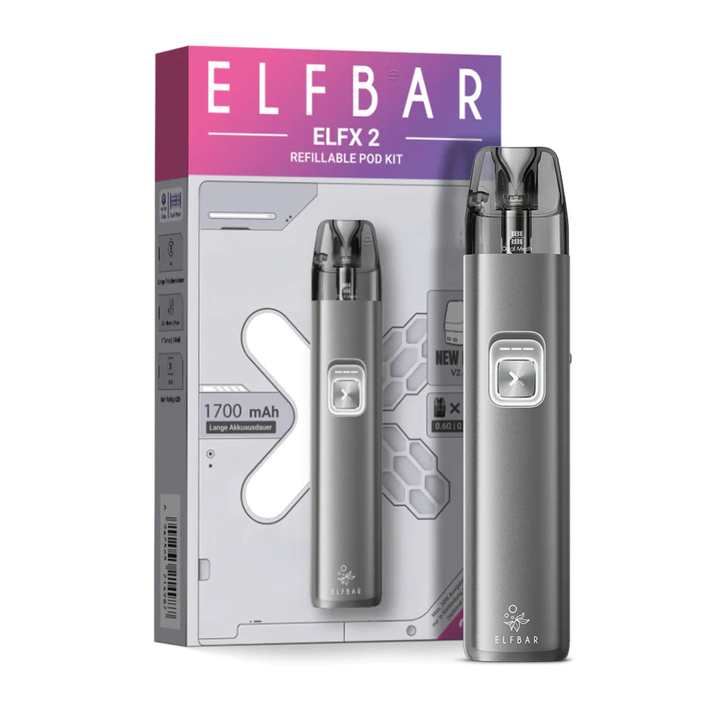 ELFBAR ELFX 2 Kit – Space Grey – 1700 mAh – Ansicht 2