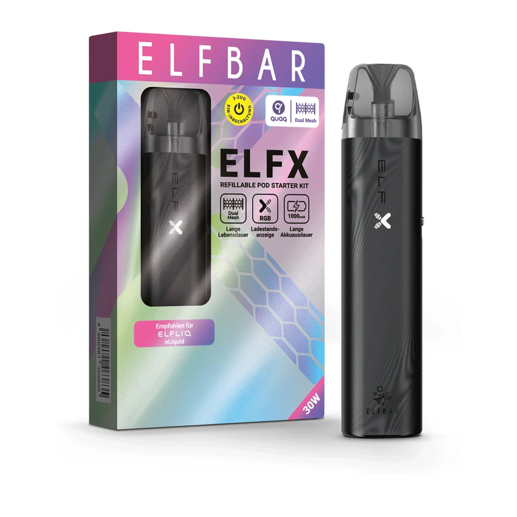 ELFBAR ELFX Kit – Black – 1000 mAh – Ansicht 2