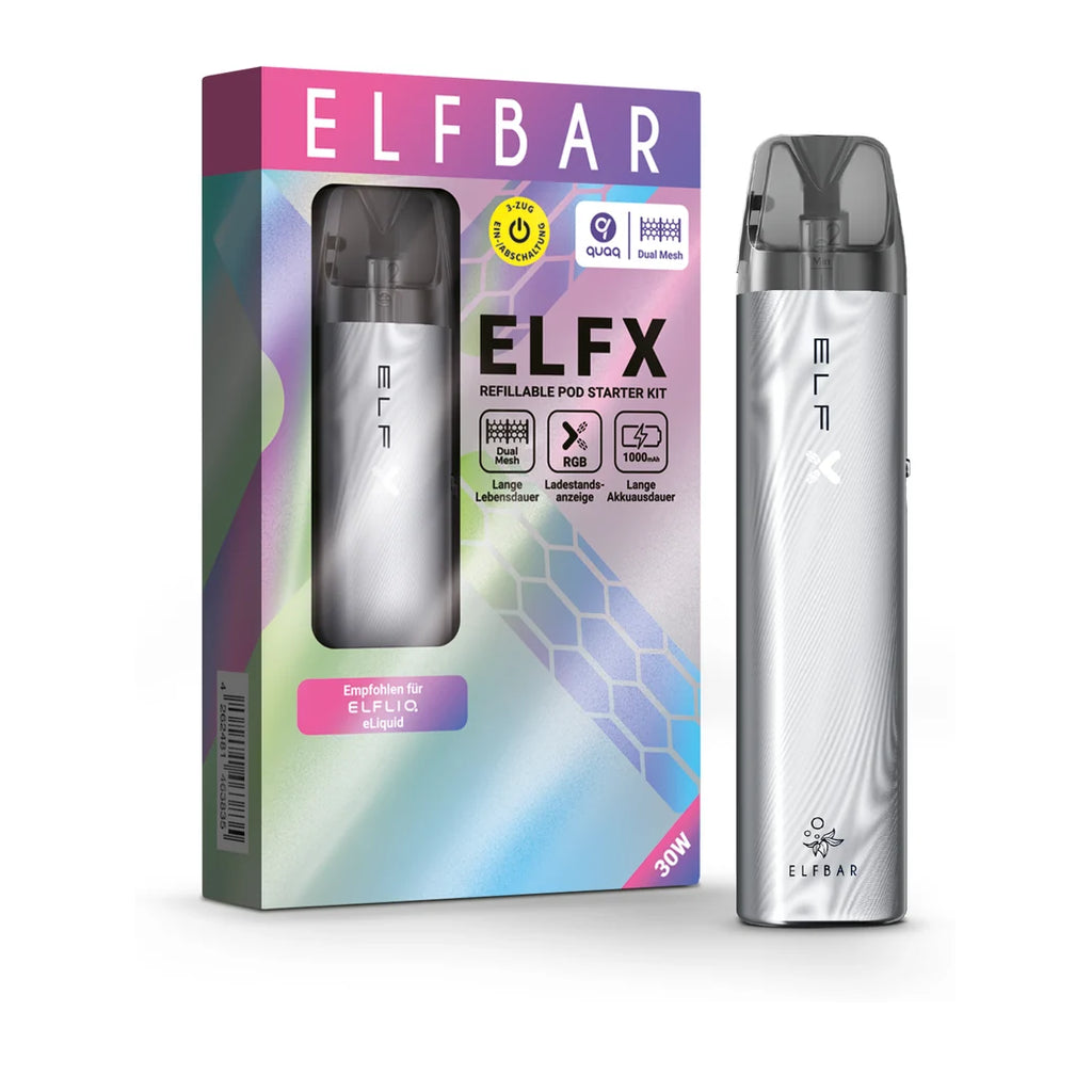 ELFBAR ELFX Kit – Silver – 1000 mAh – Ansicht 2