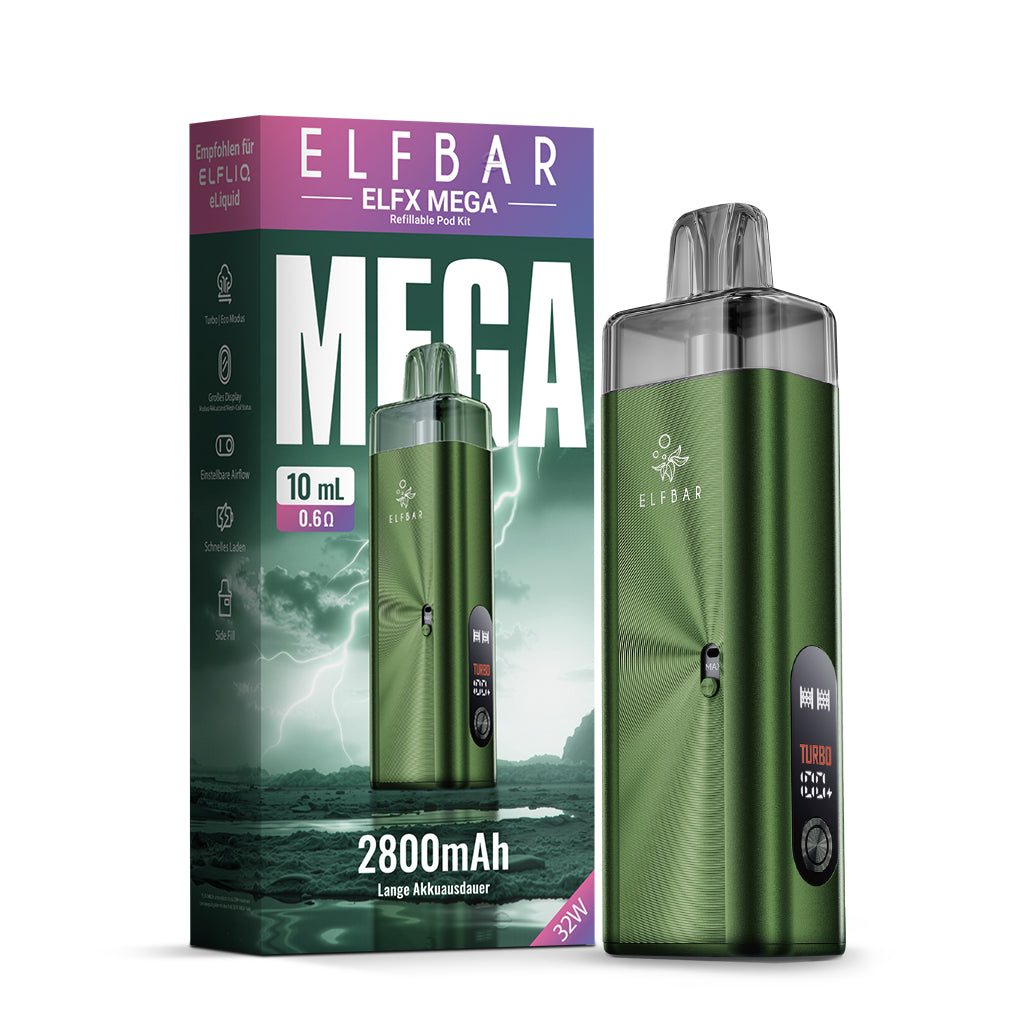 ELFBAR ELFX Mega Kit – Green – 2400 mAh – Ansicht 2