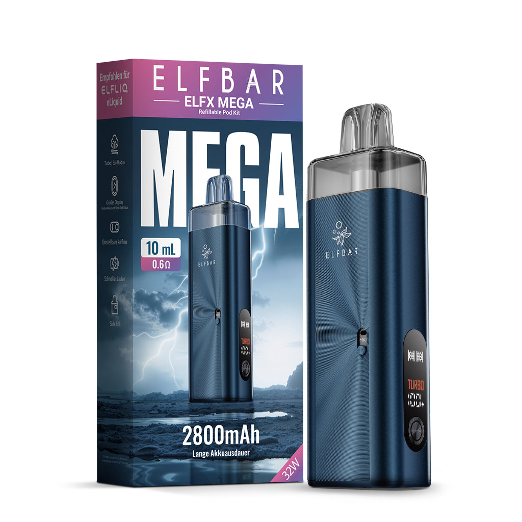 ELFBAR ELFX Mega Kit – Navy – 2400 mAh – Ansicht 2