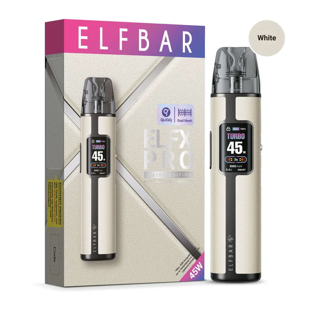 ELFBAR ELFX Pro Kit – White – 1200 mAh
