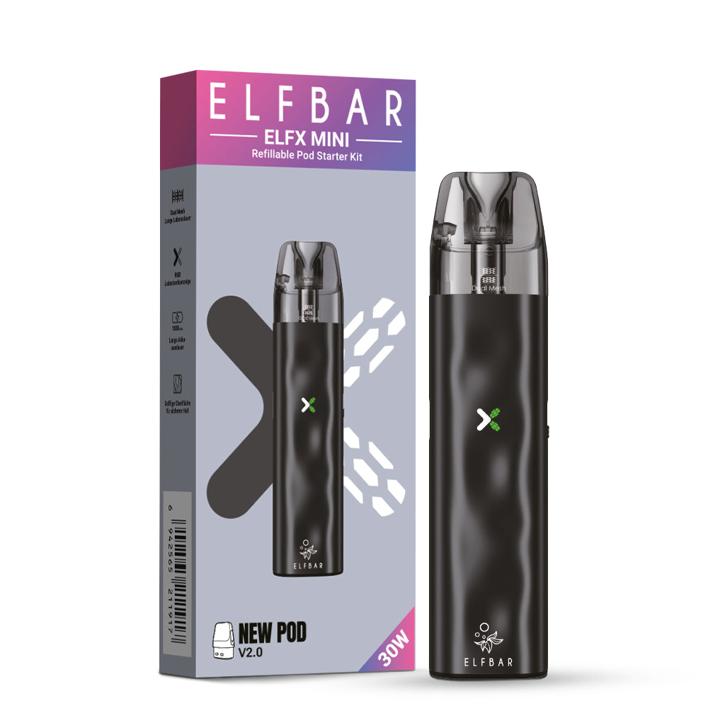 ELFBAR ELFX Mini Kit – Black – 1000 mAh – Ansicht 2