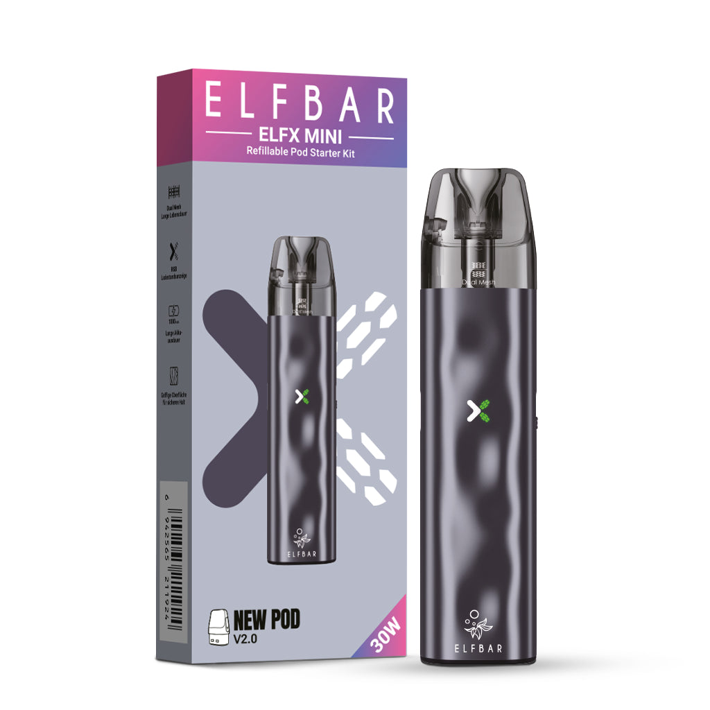 ELFBAR ELFX Mini Kit – Grey – 1000 mAh – Ansicht 2