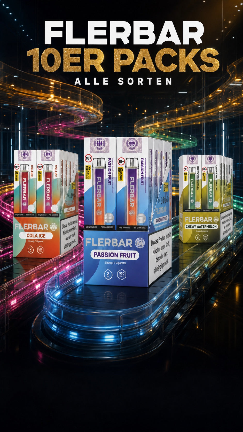 Flerbar 10er Pack – Einweg-Vapes