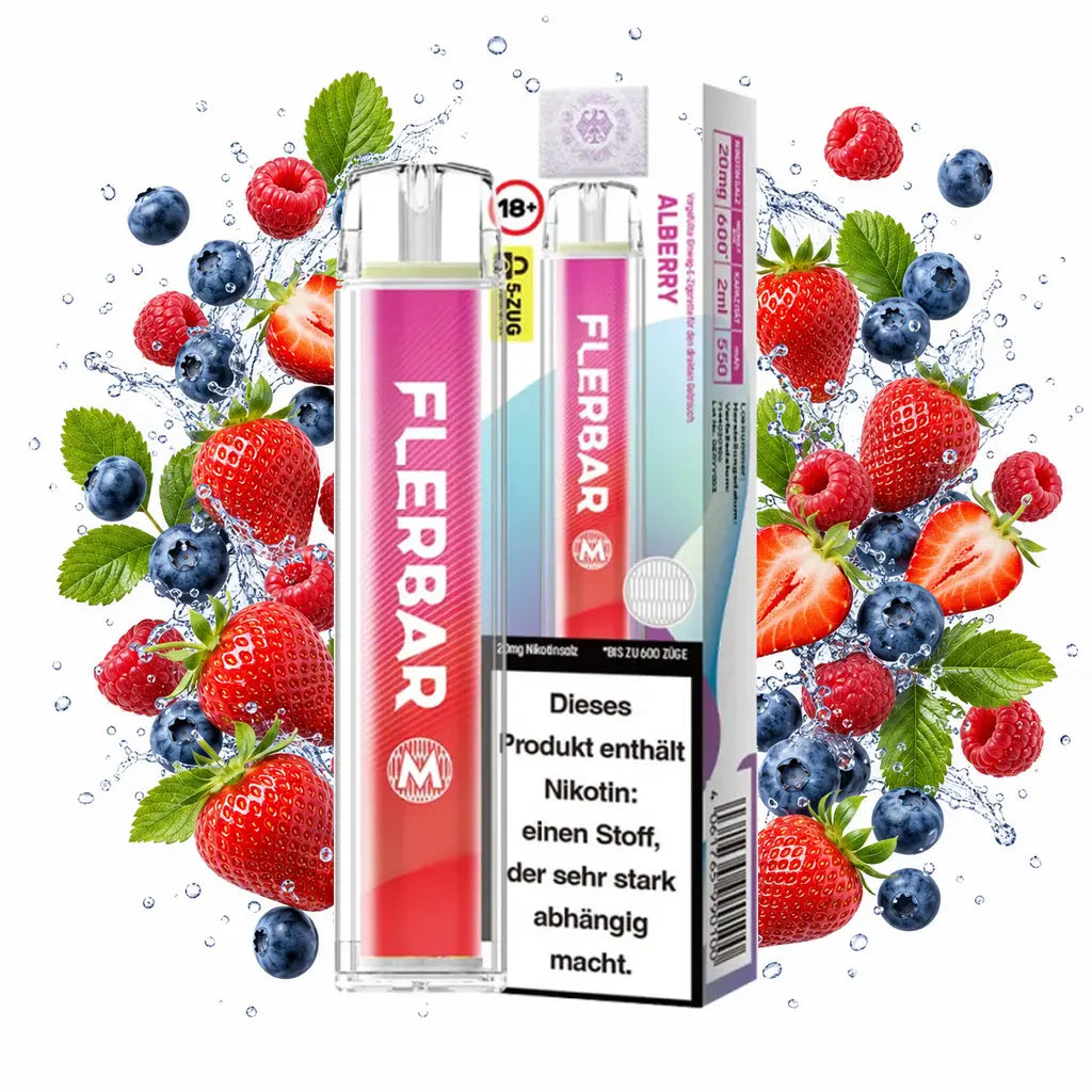 FLERBAR 600 – Alberry – 20 mg/ml – 600 Züge