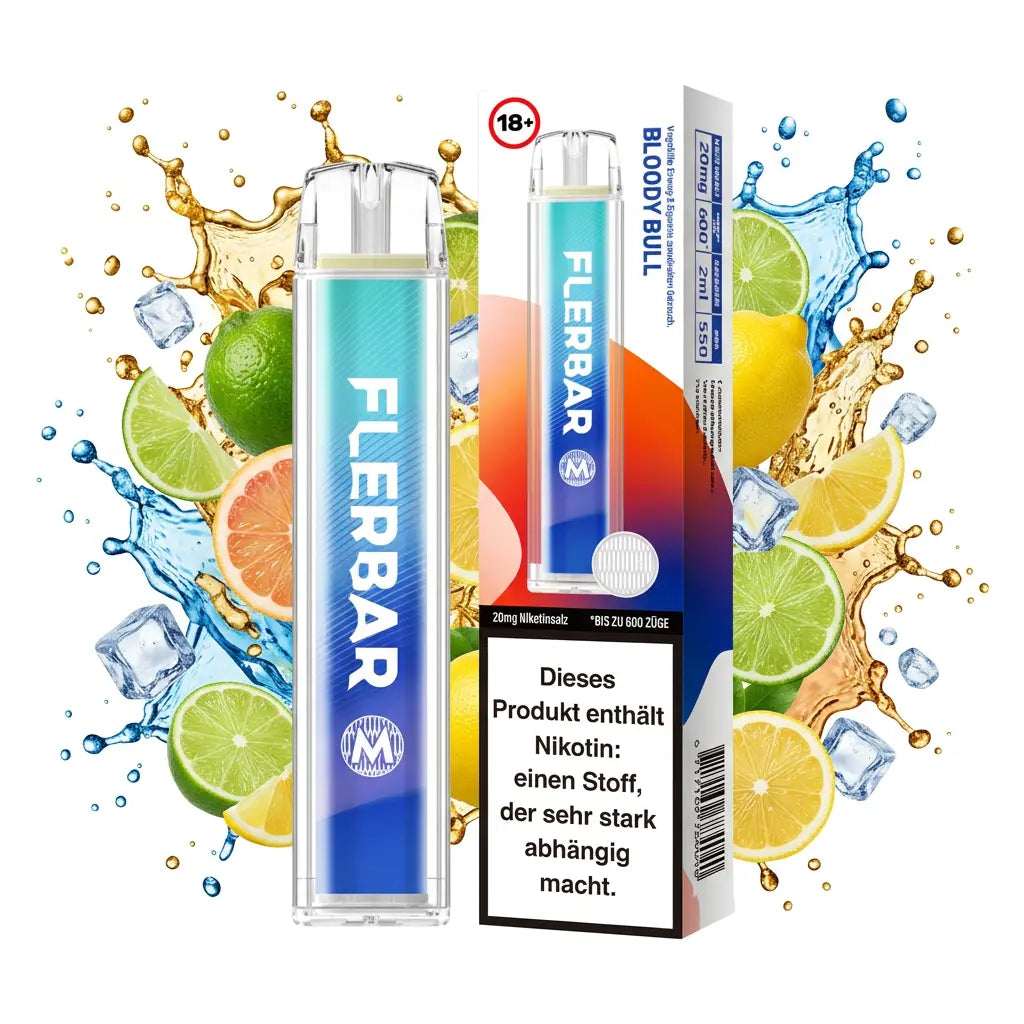 FLERBAR 600 – Bloody Bull – 20 mg/ml – 600 Züge