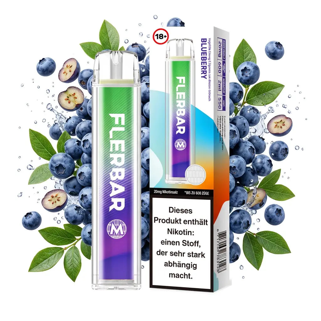 FLERBAR 600 – Blueberry – 20 mg/ml – 600 Züge