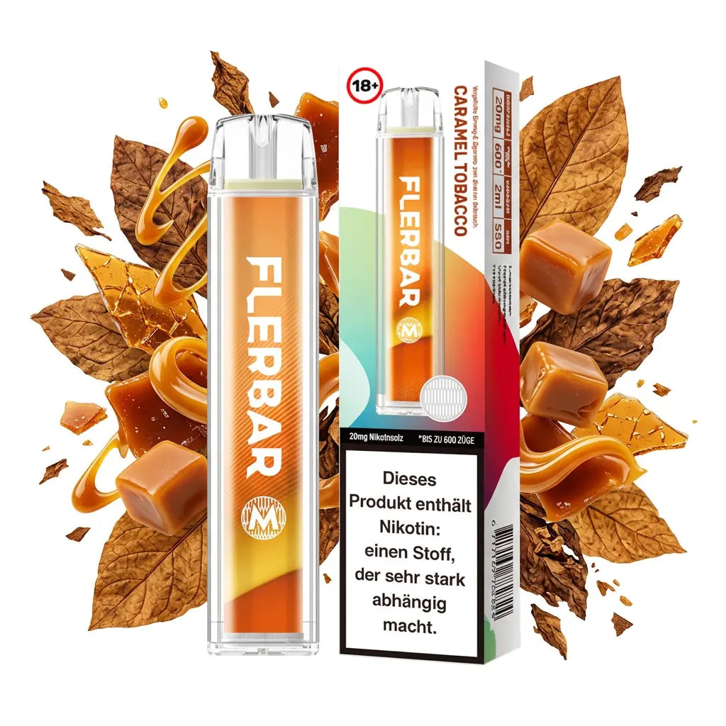 FLERBAR 600 – Caramel Tobacco – 20 mg/ml – 600 Züge