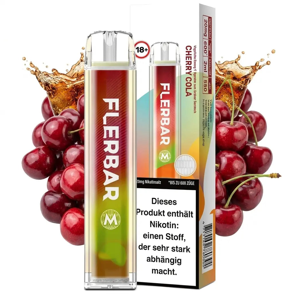 FLERBAR 600 – Cherry Cola – 20 mg/ml – 600 Züge