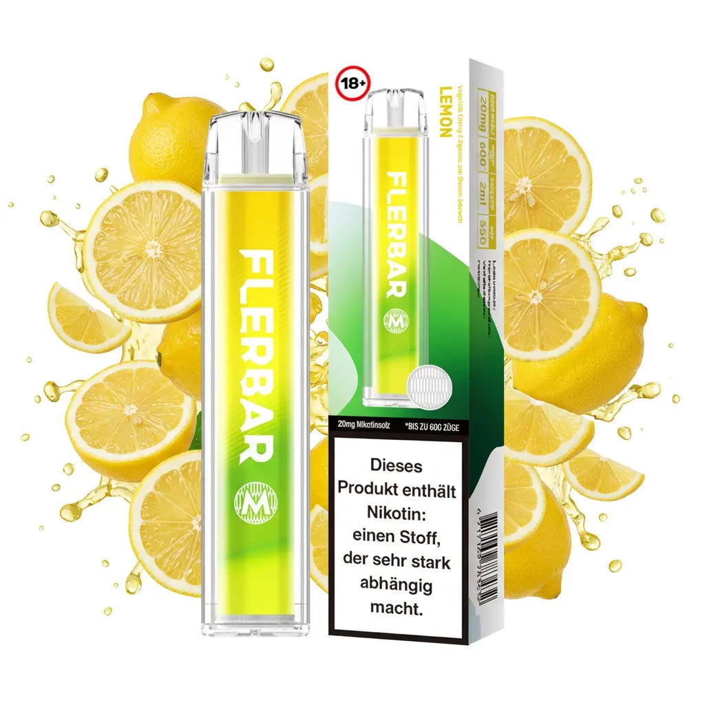 FLERBAR 600 – Lemon – 20 mg/ml – 600 Züge