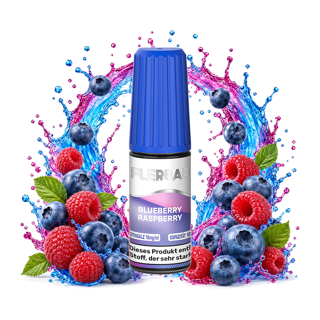 FLERBAR Liquid Blueberry Raspberry 10 mg/ml – 10 ml Nikotinsalz-Liquid
