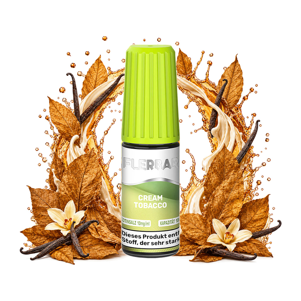 FLERBAR Liquid Cream Tobacco 10 mg/ml – 10 ml Nikotinsalz-Liquid