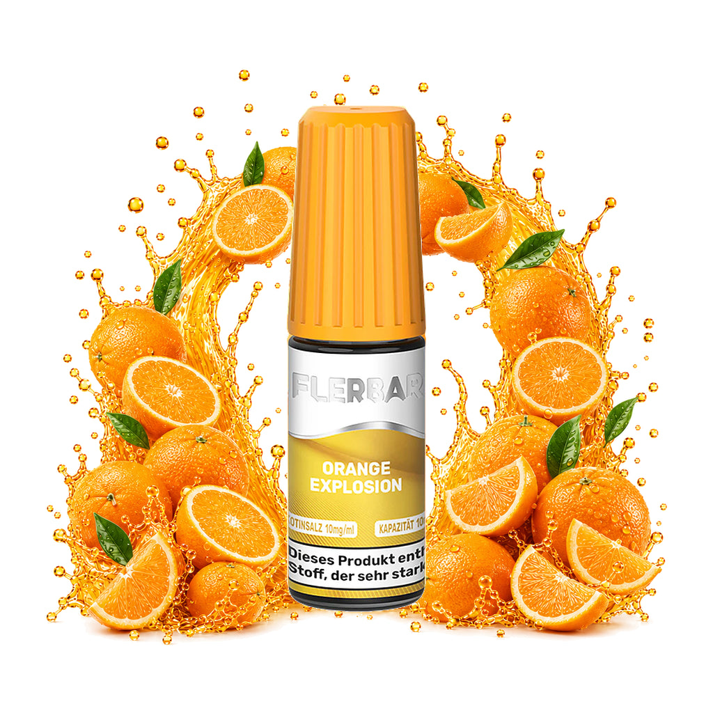 FLERBAR Liquid Orange Explosion 10 mg/ml – 10 ml Nikotinsalz-Liquid