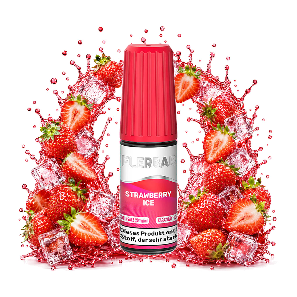 FLERBAR Liquid Strawberry Ice 20 mg/ml – 10 ml Nikotinsalz-Liquid