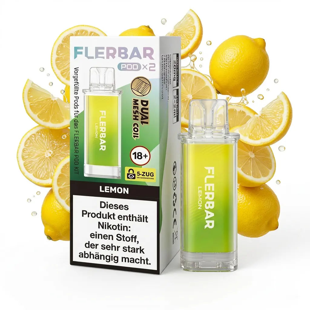 FLERBAR Pod X2 – Lemon – 20 mg/ml – 2er-Pack