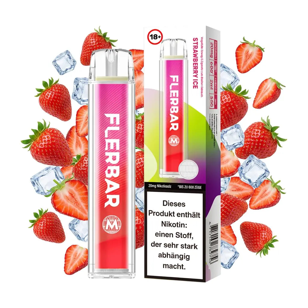 FLERBAR 600 – Strawberry Ice – 20 mg/ml – 600 Züge