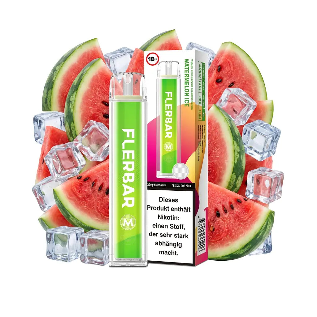 FLERBAR 600 – Watermelon Ice – 20 mg/ml – 600 Züge