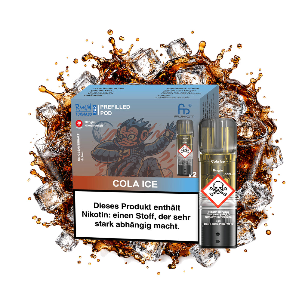 RandM Tornado Prefilled Pod – Cola Ice – 20 mg/ml – 2er-Pack