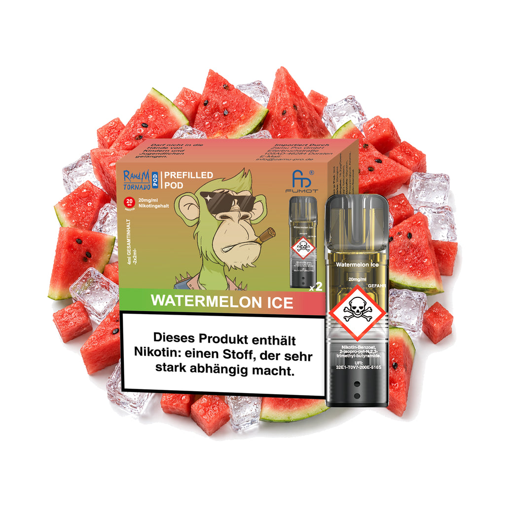 RandM Tornado Prefilled Pod – Watermelon Ice – 20 mg/ml – 2er-Pack