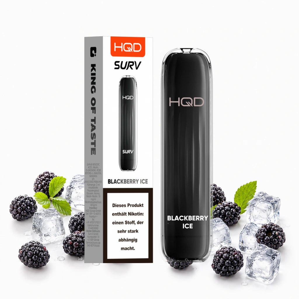 HQD SURV – Blackberry Ice – 18 mg/ml – 600 Züge