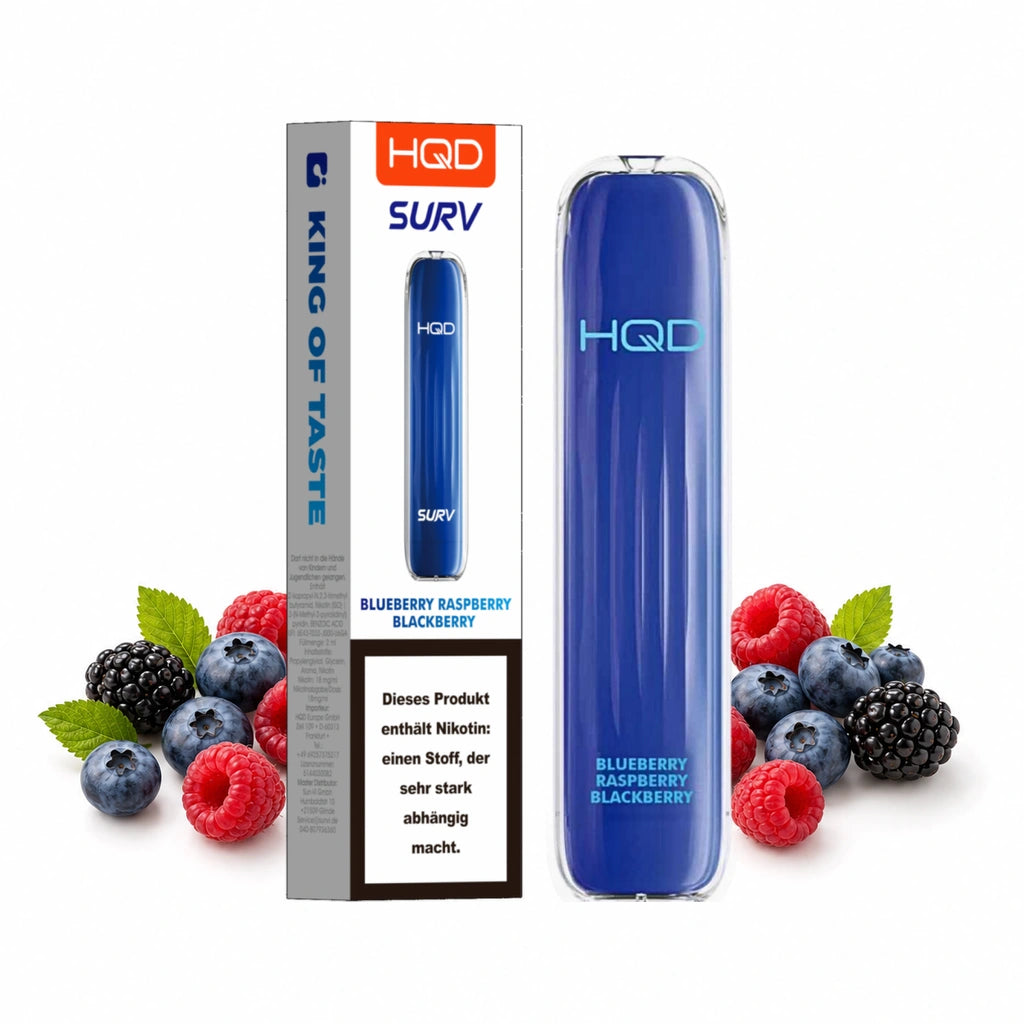 HQD SURV – Blueberry Raspberry Blackberry – 18 mg/ml – 600 Züge