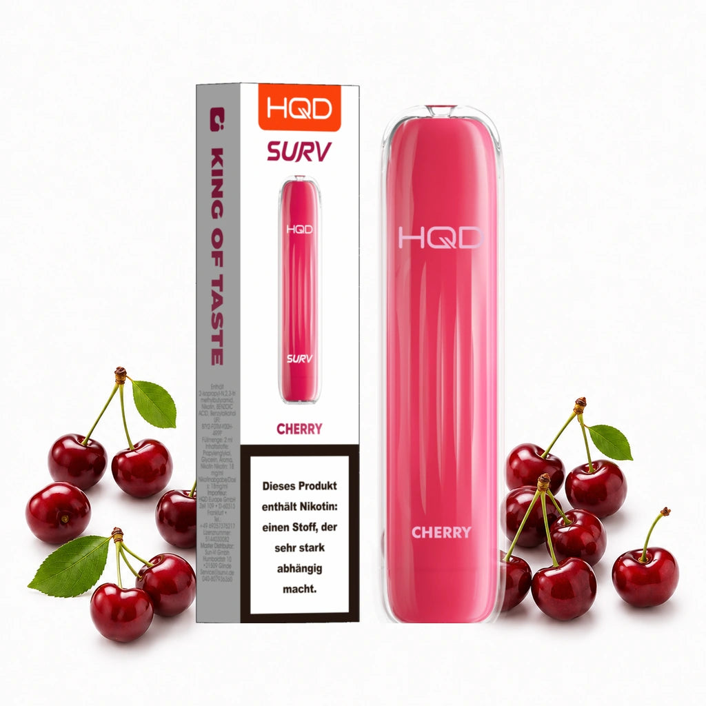 HQD SURV – Cherry – 18 mg/ml – 600 Züge
