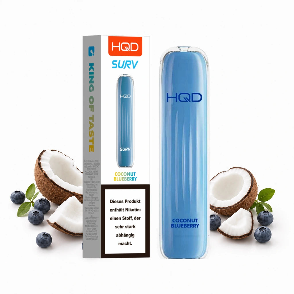 HQD SURV – Coconut Blueberry – 18 mg/ml – 600 Züge