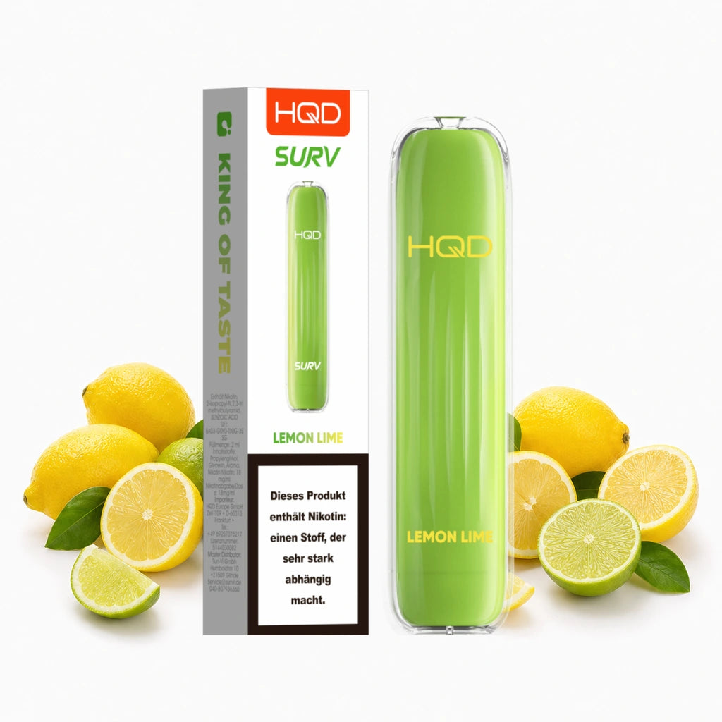 HQD SURV – Lemon Lime – 18 mg/ml – 600 Züge
