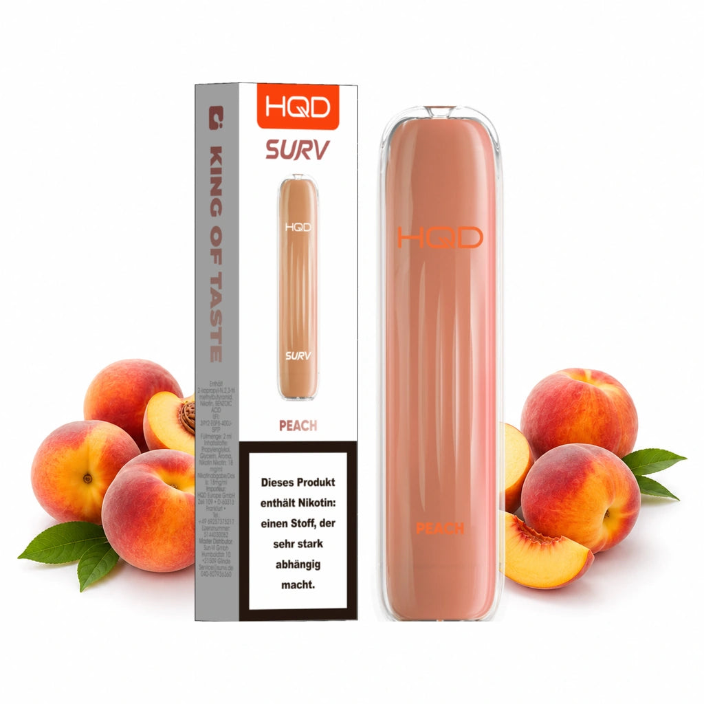 HQD SURV – Peach – 18 mg/ml – 600 Züge